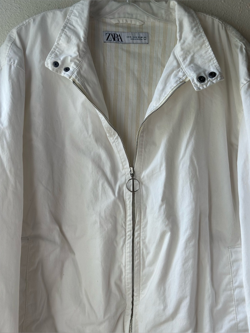 Zara White Bomber Jacket - Picture 3 of 6